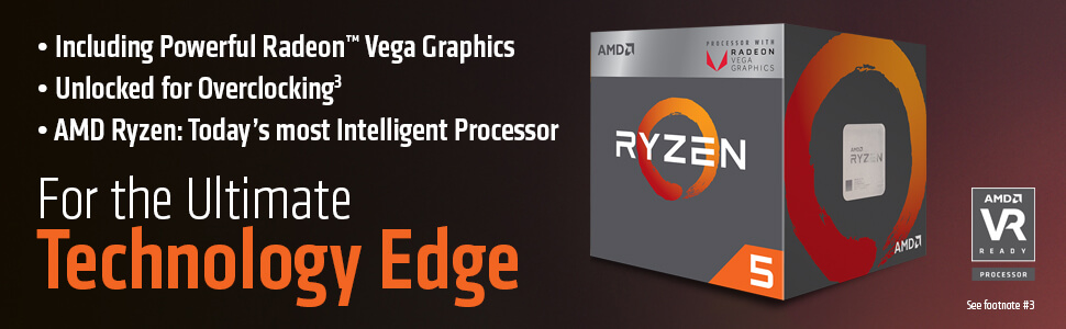 AMD RYZEN 5 2400G QuadCore 3.6 GHz Processor  Wizz Computers Ltd