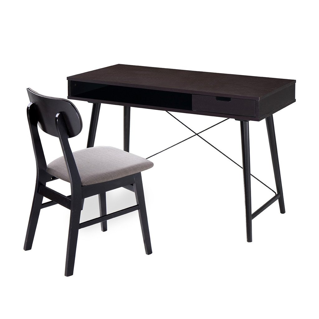 Techni Mobili Modern Desk With Storage And Chair Set Wizz