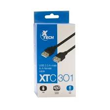 XTC-301 AB004XTK02 XTECH 6FT USB 2.0 A-MALE TO A-FEMALE