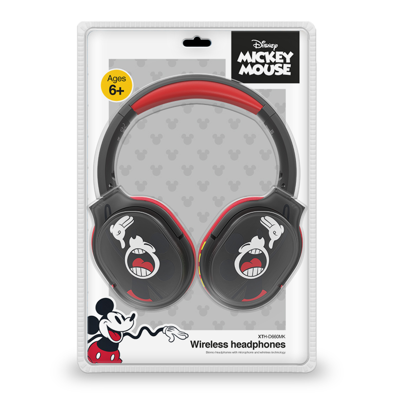 XTECH DISNEY MICKEY MOUSE WIRELESS HEADPHONES W MIC XTH D660MK