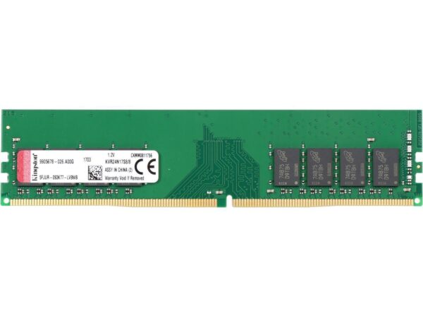 Kingston 8GB DDR4 2400mhz Desktop Memory KVR24N17S8/8