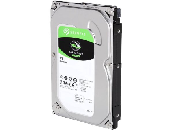 Seagate BarraCuda ST1000DM010 1TB 7200 RPM 64MB Cache SATA 6.0Gb/s 3.5" Hard Drive Bare Drive