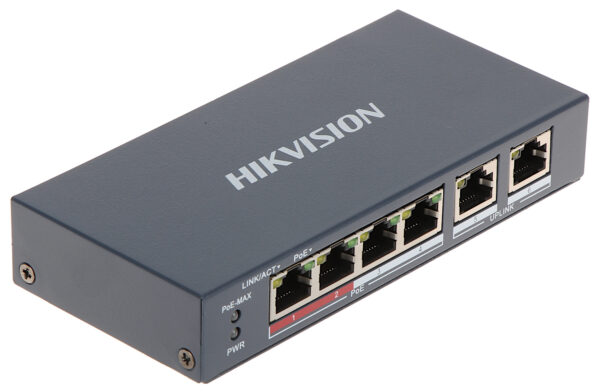 HIKVISION 4 PORT UNMANAGED POE SWITCH