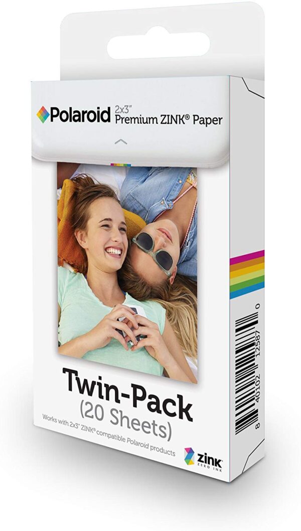 POLAROID 2X3 PREMIUM ZINK PHOTO PAPER (20 SHEETS) - POLZ2X320