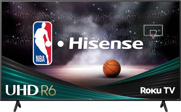 HISENSE 65' 4K SMART ROKU TV- 65R6G