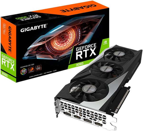 GIGABYTE VISION GEFORCE RTX 3060 12GB GDDR6 192-BIT WINDFORCE 3X GV-N3060VISION OC-12GD