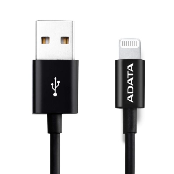 ADATA LIGHTNING CABLE BLACK 3FT