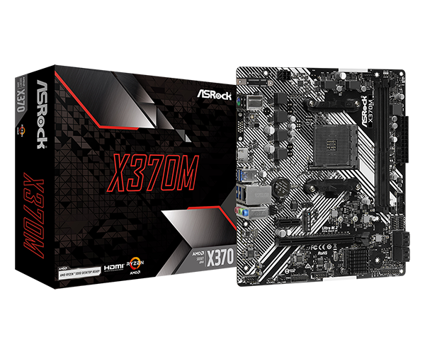 ASROCK X370M AM4 MOTHERBOARD