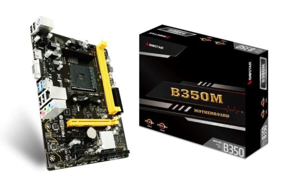 BIOSTAR MOTHERBOARD AMD B350 AM4