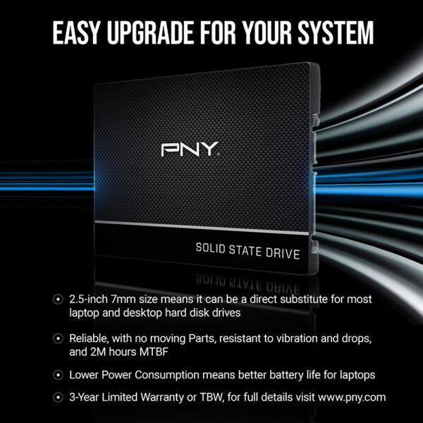 SSD7CS900-1TB-RB PNY CS900 2.5" 1TB SSD SATA3