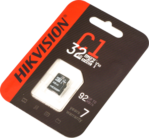 HS-TF-C1(STD)/32GB/ZAZ01X00/OD HIKVISION 32GB MICRO SD CARD CLASS 10