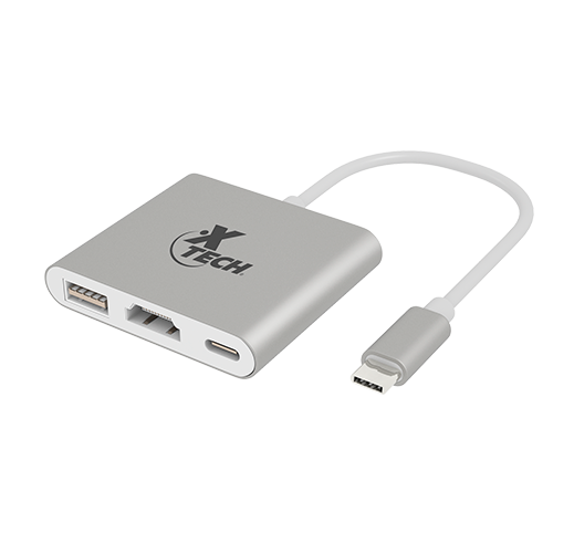 XTECH 3-IN-1 TYPE C MULTIPORT ADAPTER XTC-565