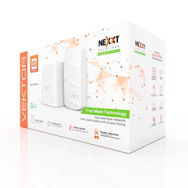 NW231NXT13 NEXXT VEKTOR G2400-AC WIRELESS MESH ROUTER 1200 MBPS