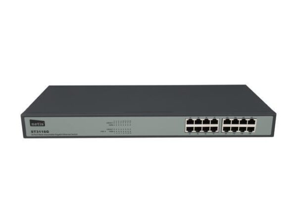 NETIS ST3116 16 PORTS / FAST ETHERNET RACKMOUNT SWITCH