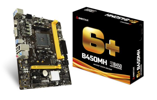 BIOSTAR B450MH AM4 MOTHERBOARD