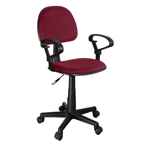 XTECH COMPUTER CHAIR W/ ARM REST RED - AM160GEN77