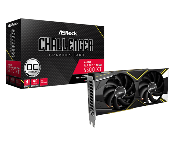 ASROCK AMD RADEON RX 5500 XT 4GB GDDR6 OC CHALLENGER D