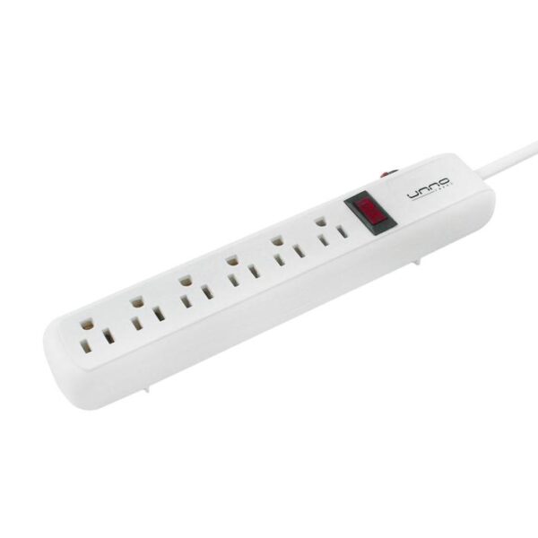 UNNO PW5081WT-POWER STRIP 6 OUTLETS