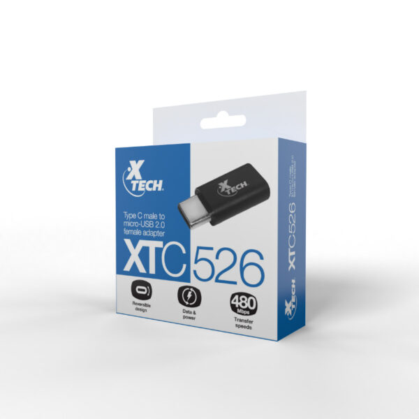 XTECH USB TYPE C (M) TO MICRO USB (F) OTG ADAPTER - XTC-526