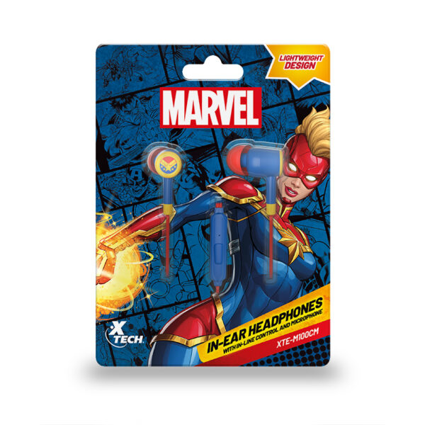 XTECH CAPTAIN MARVEL EARPHONES - XTE-M100CM