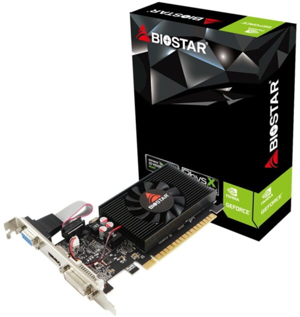 BIOSTAR GEFORCE GT 710 2GB DDR3 64 BIT VIDEO CARD