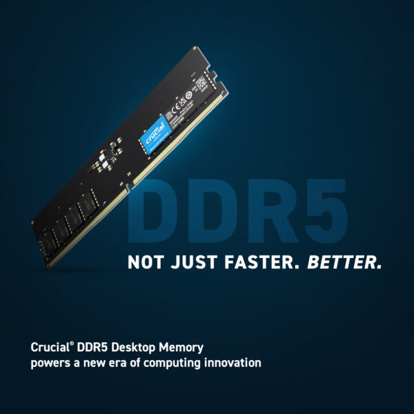 CRUCIAL 16GB DDR5-4800 UDIMM CT2K16G48C40U5