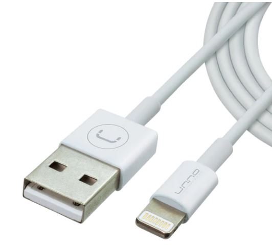 UNNO TEKNO CB4053WT CABLE USB LIGHTNING 1.5M / 5FT