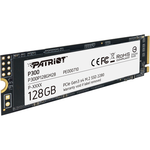 PATRIOT P300P128GM28 P300 128GB M.2 2280 PCIE GEN3 X4 SSD