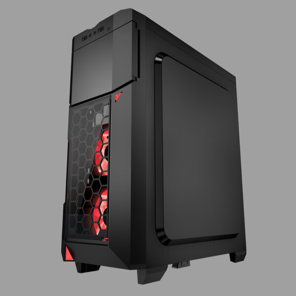 AZZA 211G CRIMSON (LED) AZZA GAMING CASE MID ATX