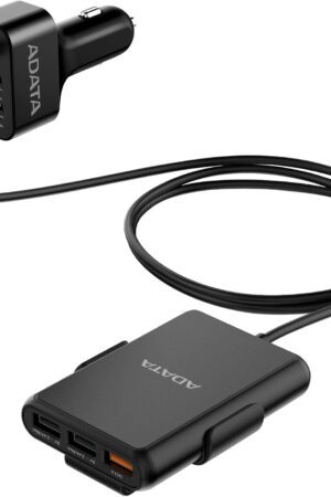 ADATA 52W Sharing USB with a 150cm Extended Cable Car Charger- CV0525