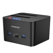 FIDECO DUAL BAY HDD DOCK