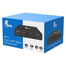 XTECH 4-PORT HDMI SPLITTER XHA-420